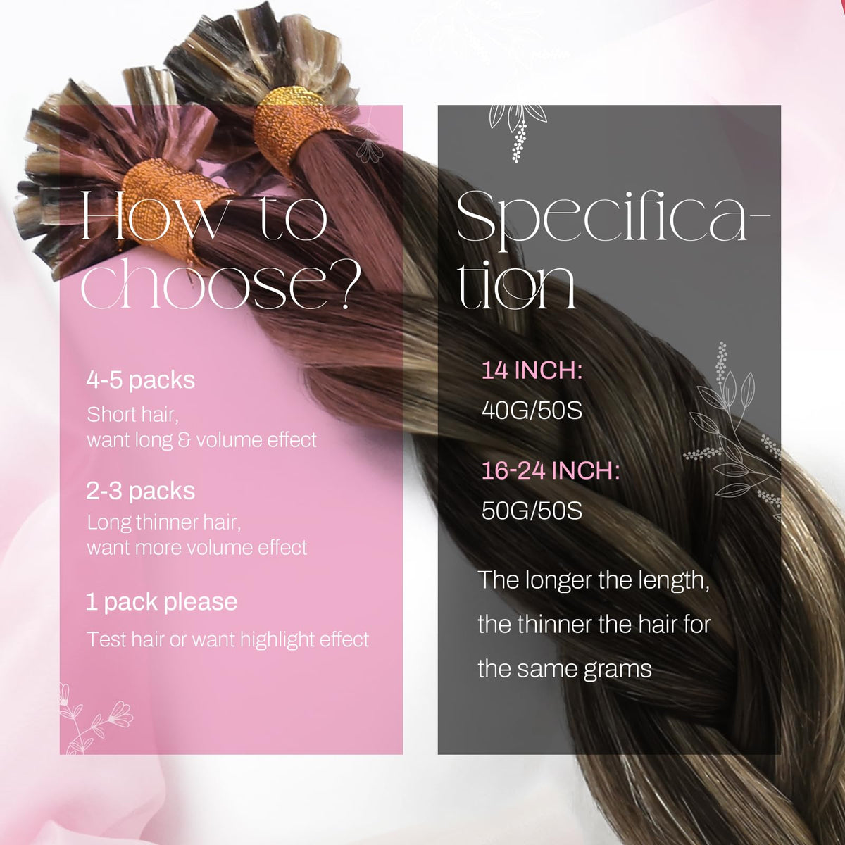 Moresoo U Tip Hair Extensions Ginger Caramel close-up of strands
