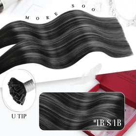 Moresoo U Tip Hair Extensions packaging and contents
