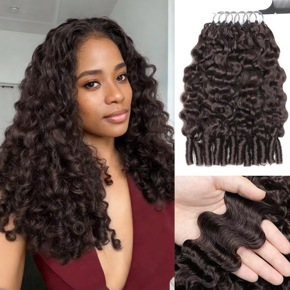 MORGENSTAR Burmese Curly Crochet Hair 16 Inch front view