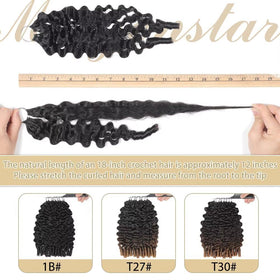 MORGENSTAR Burmese Curly Crochet Hair 22 Inch in a hairstyle