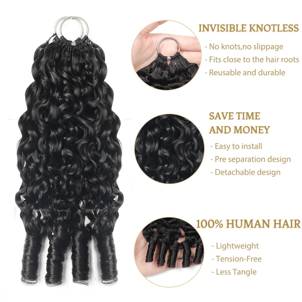 MORGENSTAR Burmese Curly Crochet Hair in a braid