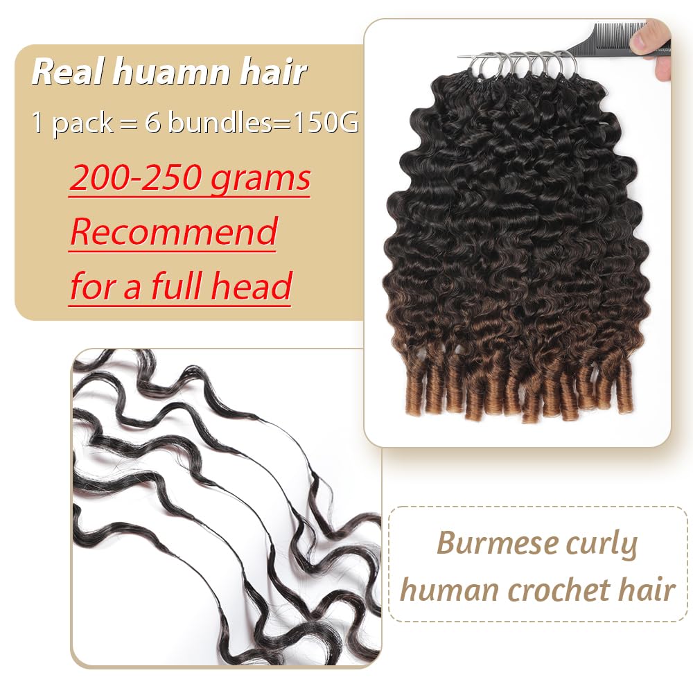 MORGENSTAR Burmese Curly Hair in a braid