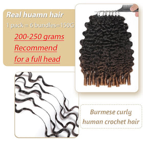 MORGENSTAR crochet hair displayed with crochet hook