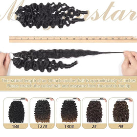 MORGENSTAR crochet hair in a stylish braid