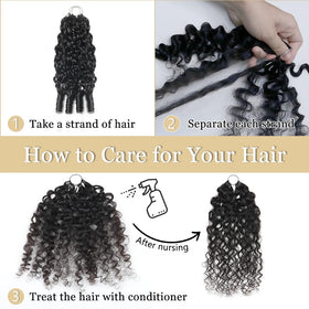 MORGENSTAR Crochet Hair packaging with 1B/27# colour