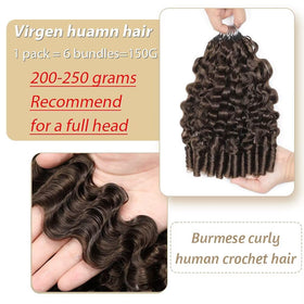 MORGENSTAR crochet hair showing texture and curls