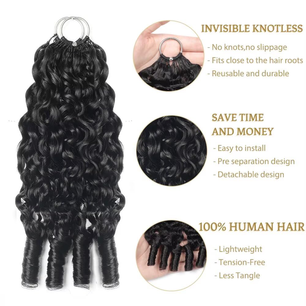 MORGENSTAR Human Crochet Hair 22 Inch Burmese Curly in natural light