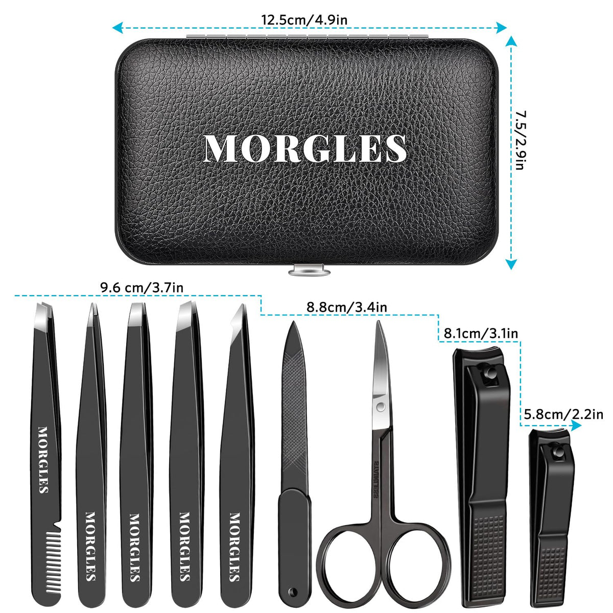 MORGLES grooming kit displayed with accessories