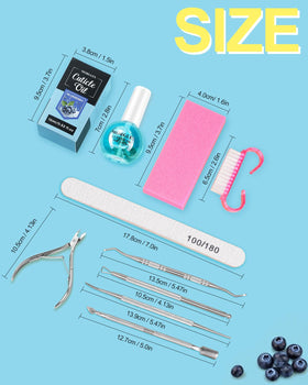 MORGLES nail brush and cuticle pusher in the kit