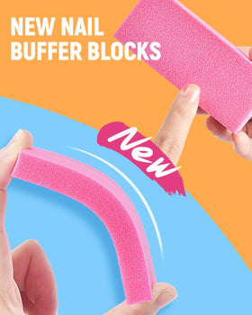 MORGLES nail buffers and files displayed together