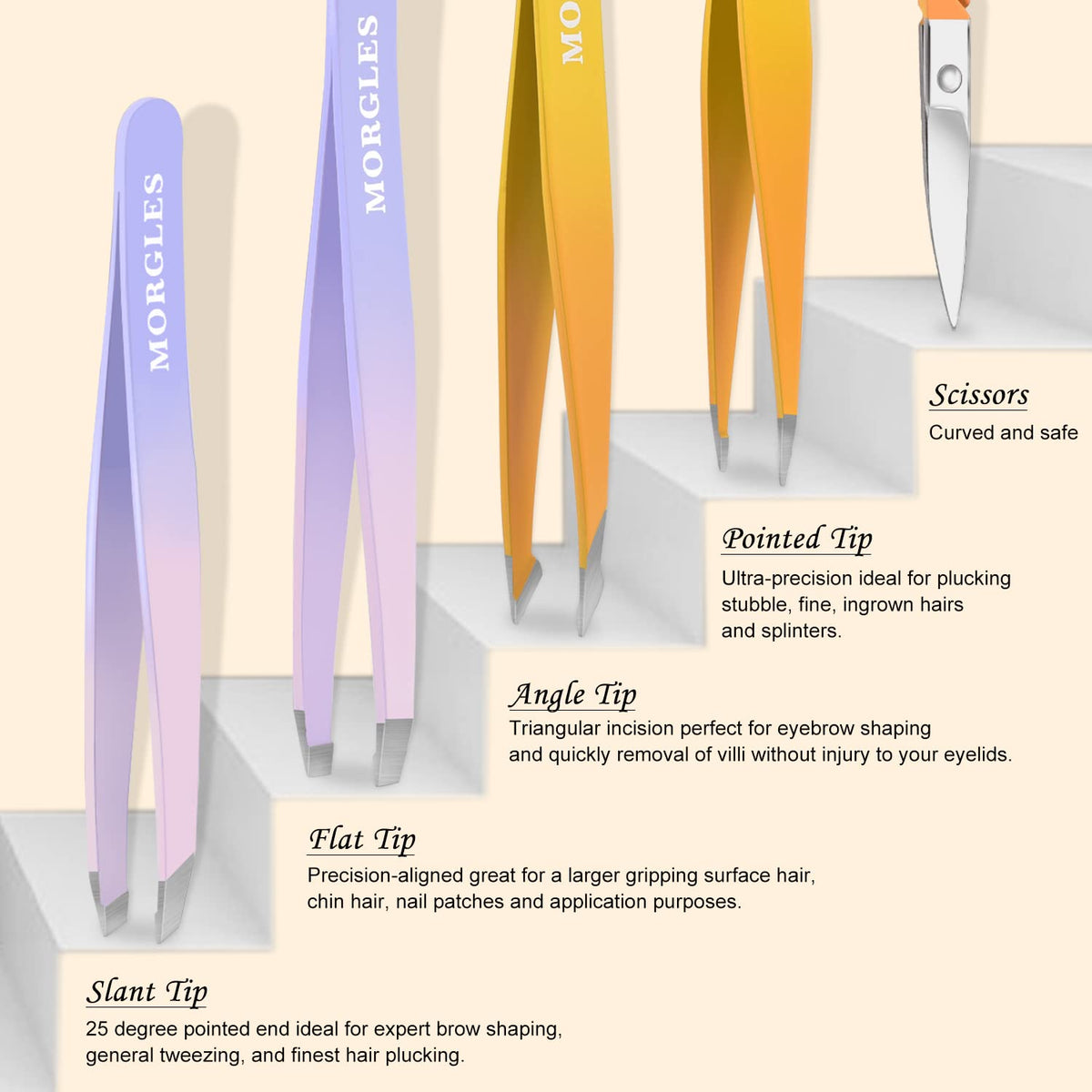 MORGLES nail clippers with dual-sided file