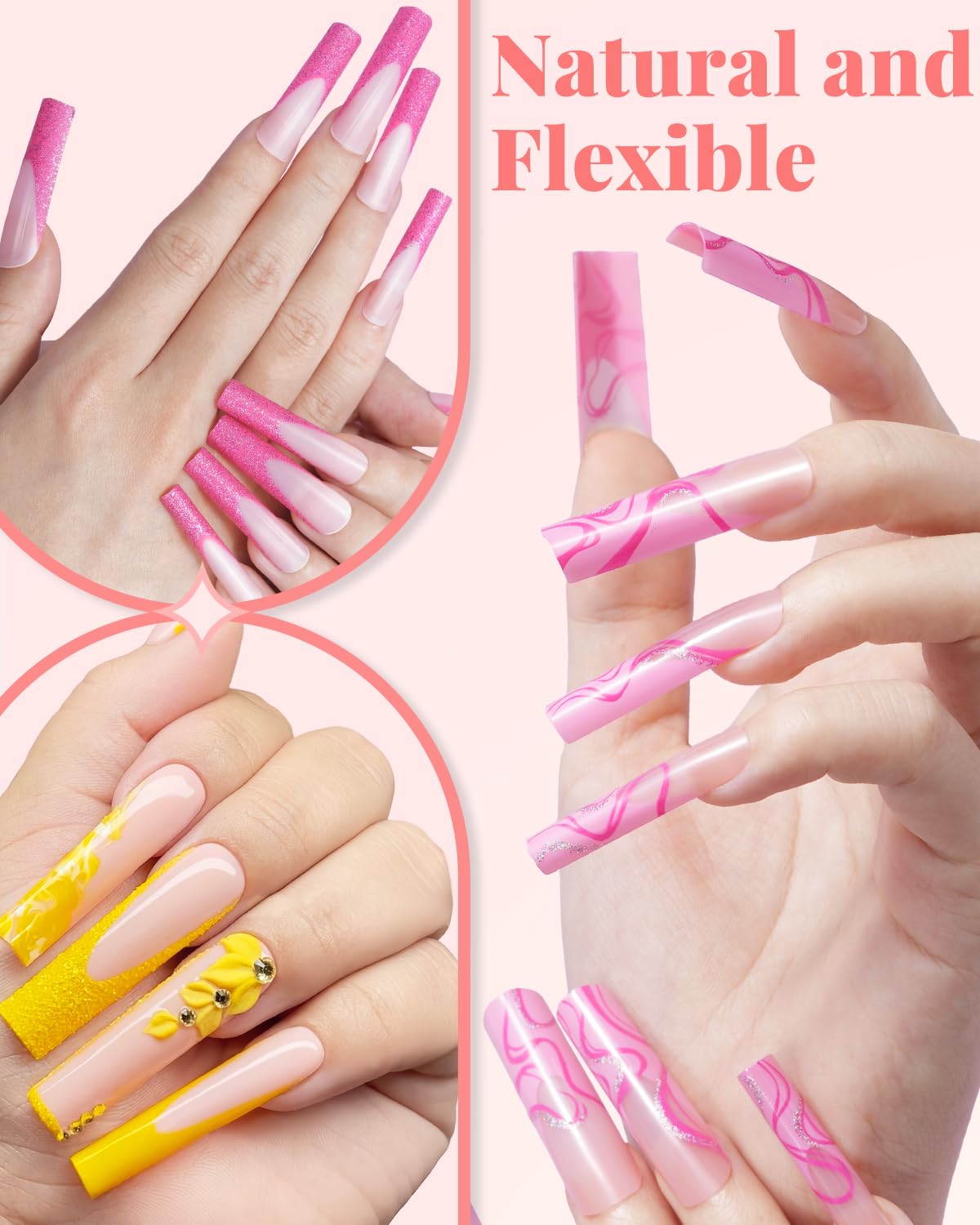 MORGLES nail glue bottles included in the kit