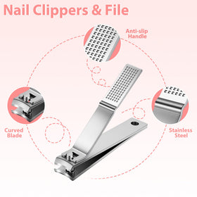MORGLES Tweezers Set compact case open view