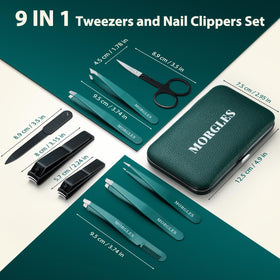 MORGLES Tweezers Set in travel bag lifestyle scene