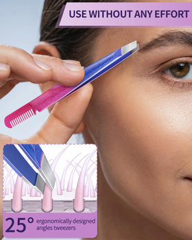 MORGLES tweezers set showing vibrant colour options