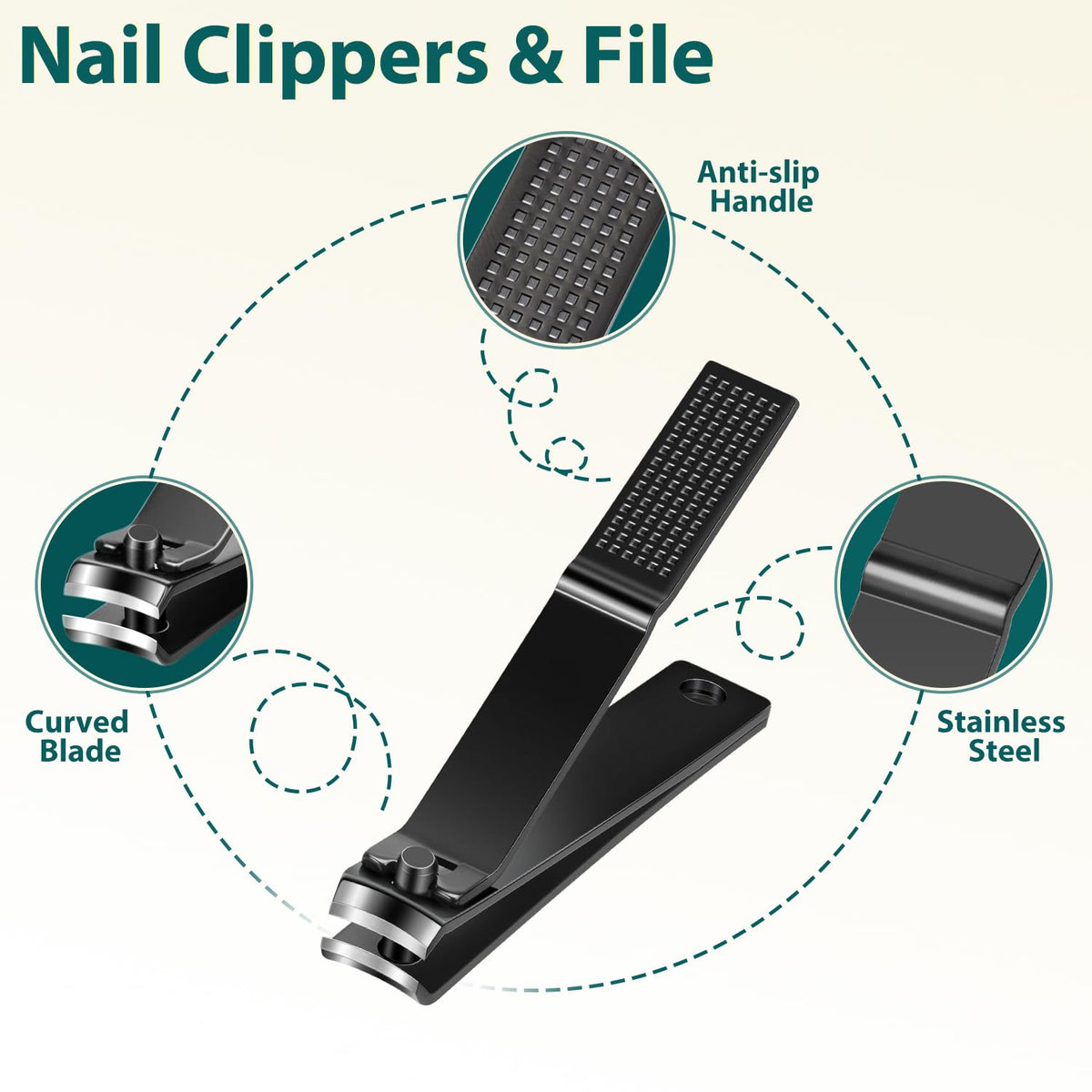 MORGLES Tweezers Set tools in compact case open view