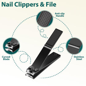 MORGLES Tweezers Set tools in compact case open view
