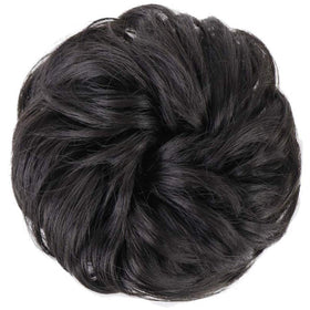 MORICA Messy Bun Hair Piece 2PCS Natural Black packaging