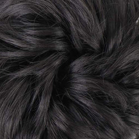 MORICA Messy Bun Hair Piece 2PCS Natural Black texture close-up