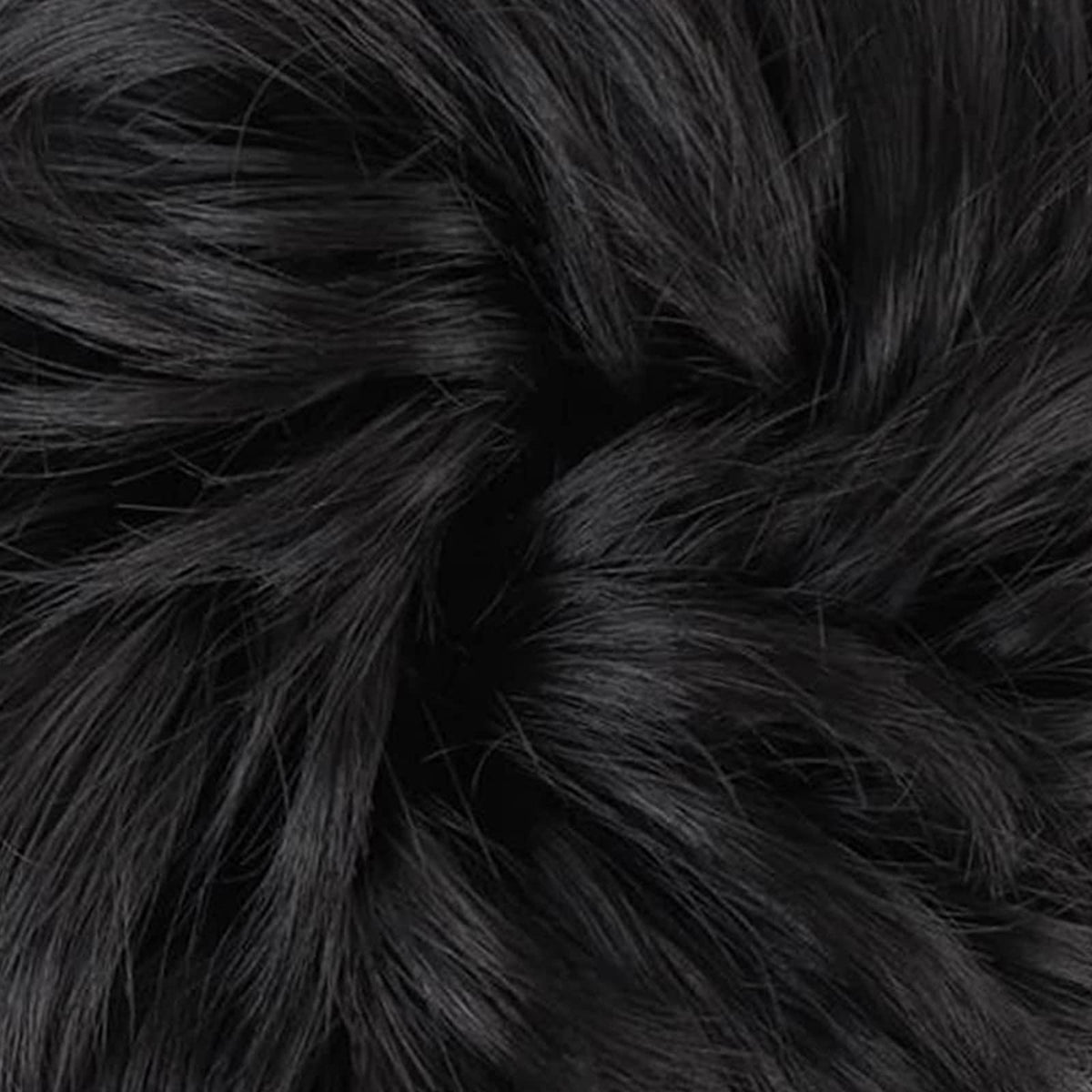 MORICA Messy Bun Hair Piece Jet Black with clips and rubber band