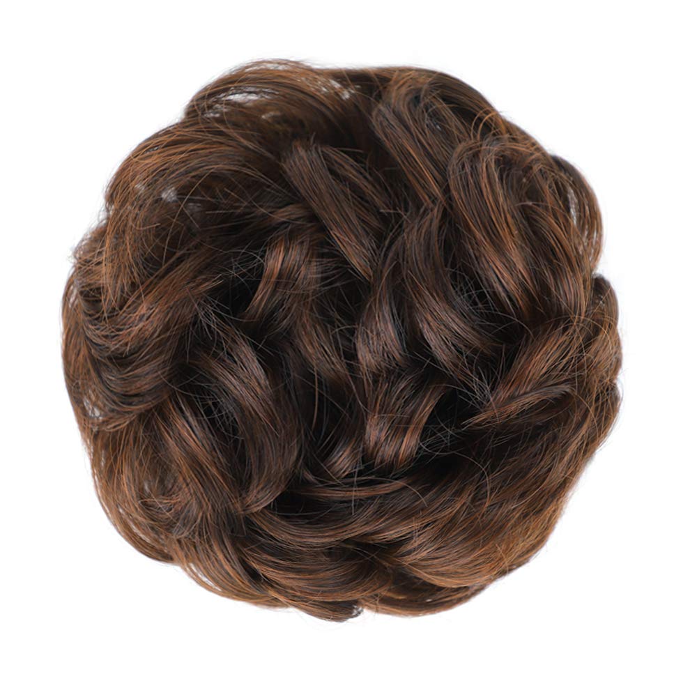 MORICA Messy Bun Hair Piece showing adjustable elastic tie