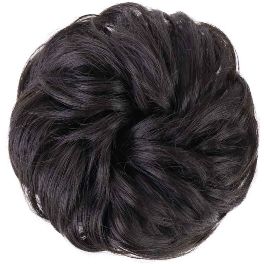 MORICA Messy Bun Hair Piece showing adjustable elastic tie