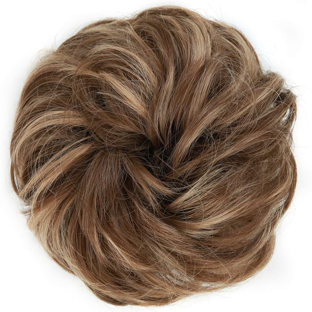 MORICA Messy Bun Hair Piece side view showing texture