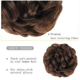 MORICA Messy Bun Hair Piece with clips and rubber band