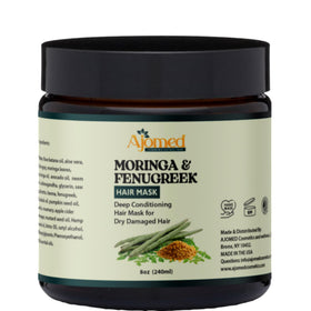 Moringa & Fenugreek Hair Mask 8 oz front view