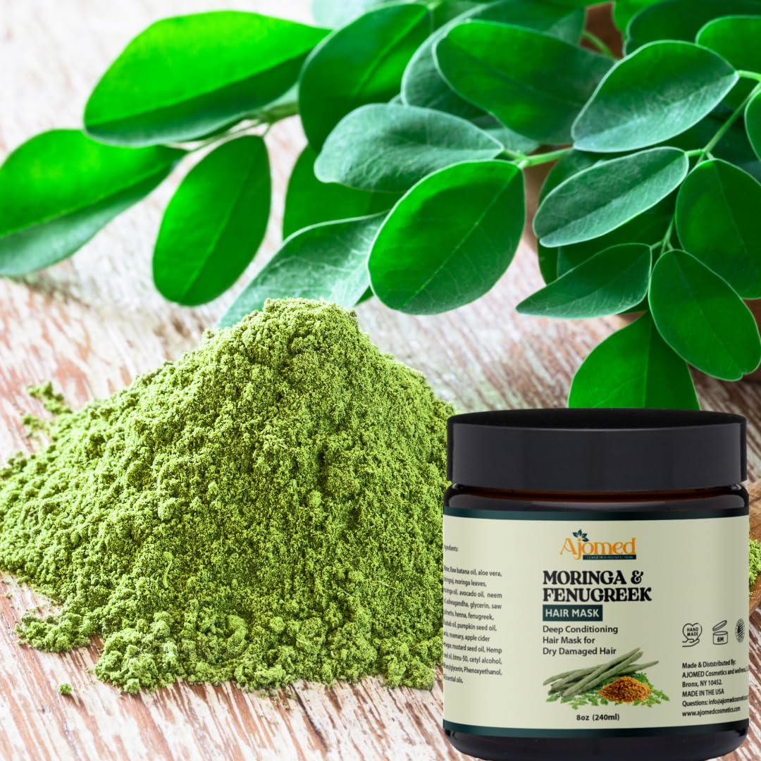 Moringa & Fenugreek Hair Mask texture close-up