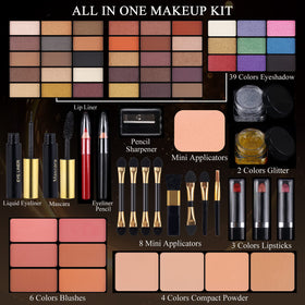 MORNECA makeup kit showing 39 matte shimmer eyeshadows