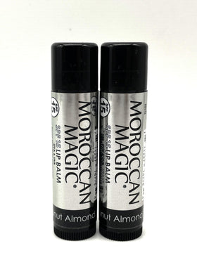 Moroccan Magic Coconut Almond Lip Balm SPF 15 open showing the balm