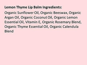 Moroccan Magic Lemon Thyme Lip Balm with soft tube design