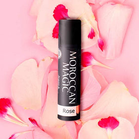 Moroccan Magic Organic Rose Lip Balm packaging details