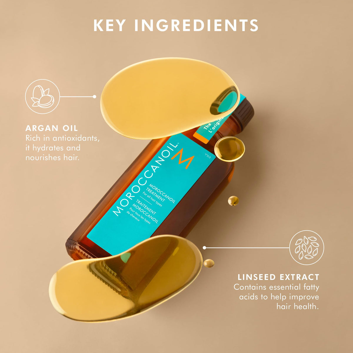 Moroccanoil 0.85 Fl. Oz. bottle with cap
