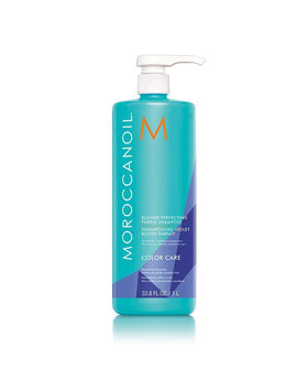 Moroccanoil Blonde Perfecting Purple Shampoo 33.8 Fl Oz front view