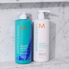 Moroccanoil Blonde Perfecting Purple Shampoo cap open