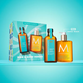 Moroccanoil bottle with argan oil details