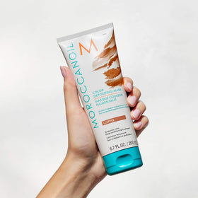 Moroccanoil Color Depositing Mask Copper with hair care products
