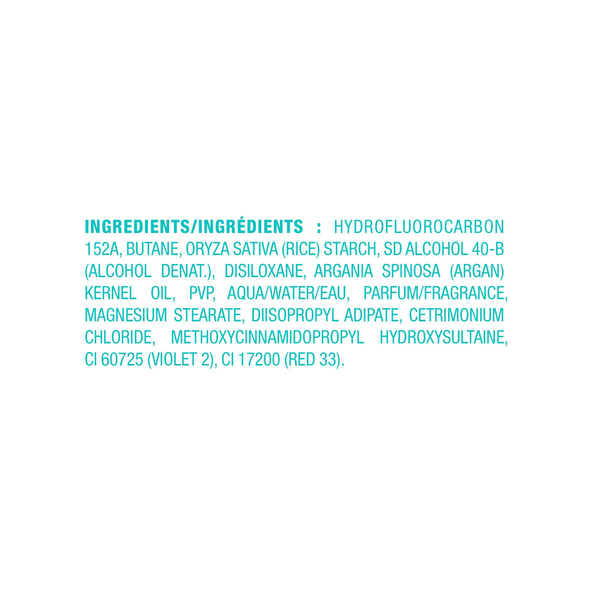 Moroccanoil Dry Shampoo Light Tones packaging details