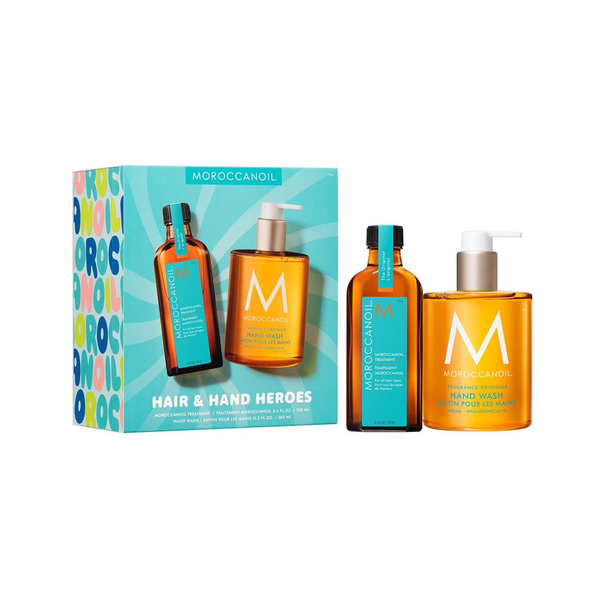 Moroccanoil Hair Oil & Hand Wash Gift Set front view
