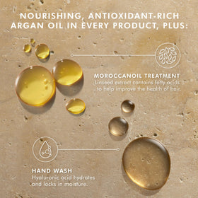 Moroccanoil Hand Wash bottle showing hyaluronic acid