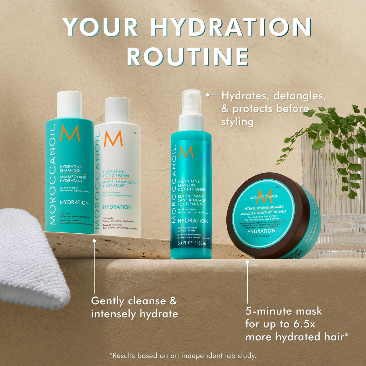Moroccanoil Hydrating Shampoo in a hair care routine