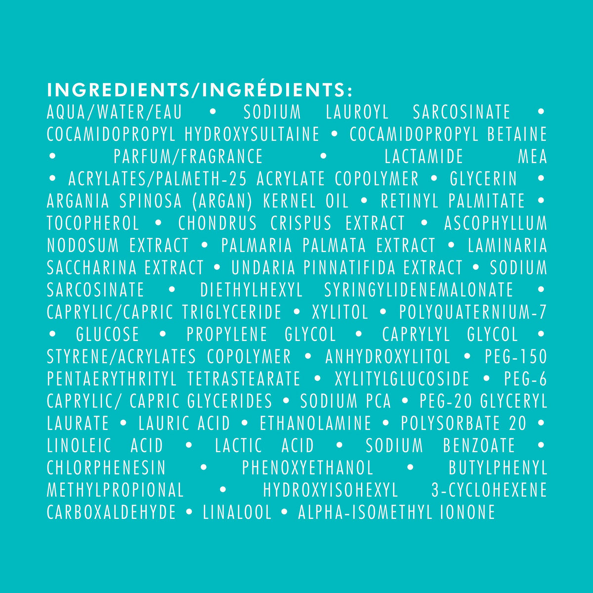 Moroccanoil Hydrating Shampoo packaging details