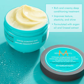 Moroccanoil Intense Hydrating Mask in bathroom setting