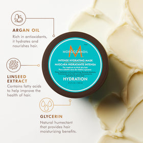 Moroccanoil Intense Hydrating Mask packaging with argan oil
