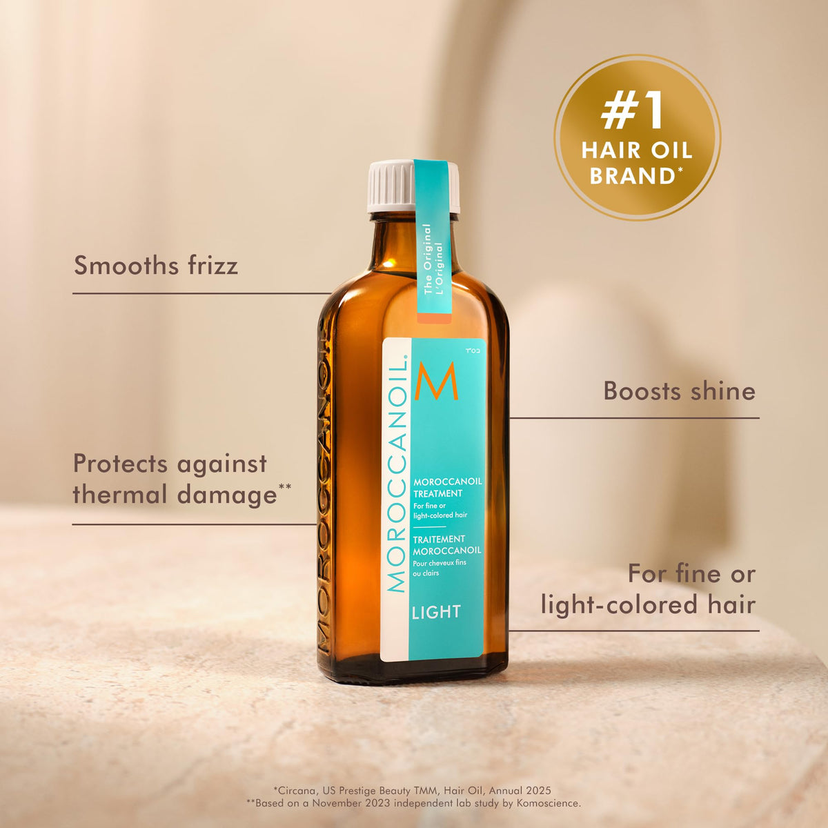 Moroccanoil Light application on hair