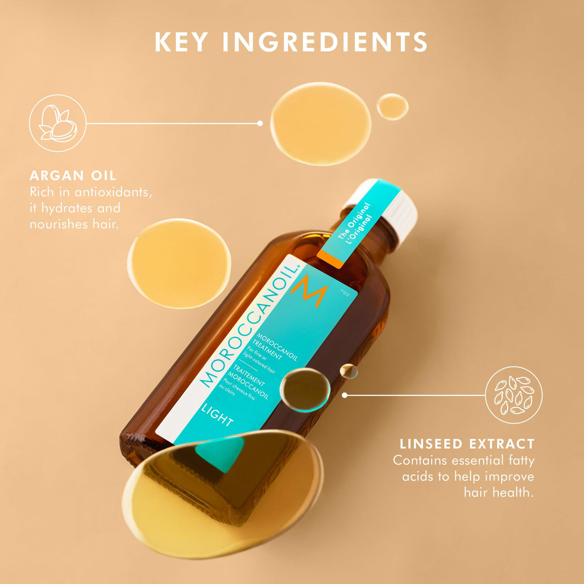 Moroccanoil Light with argan oil texture