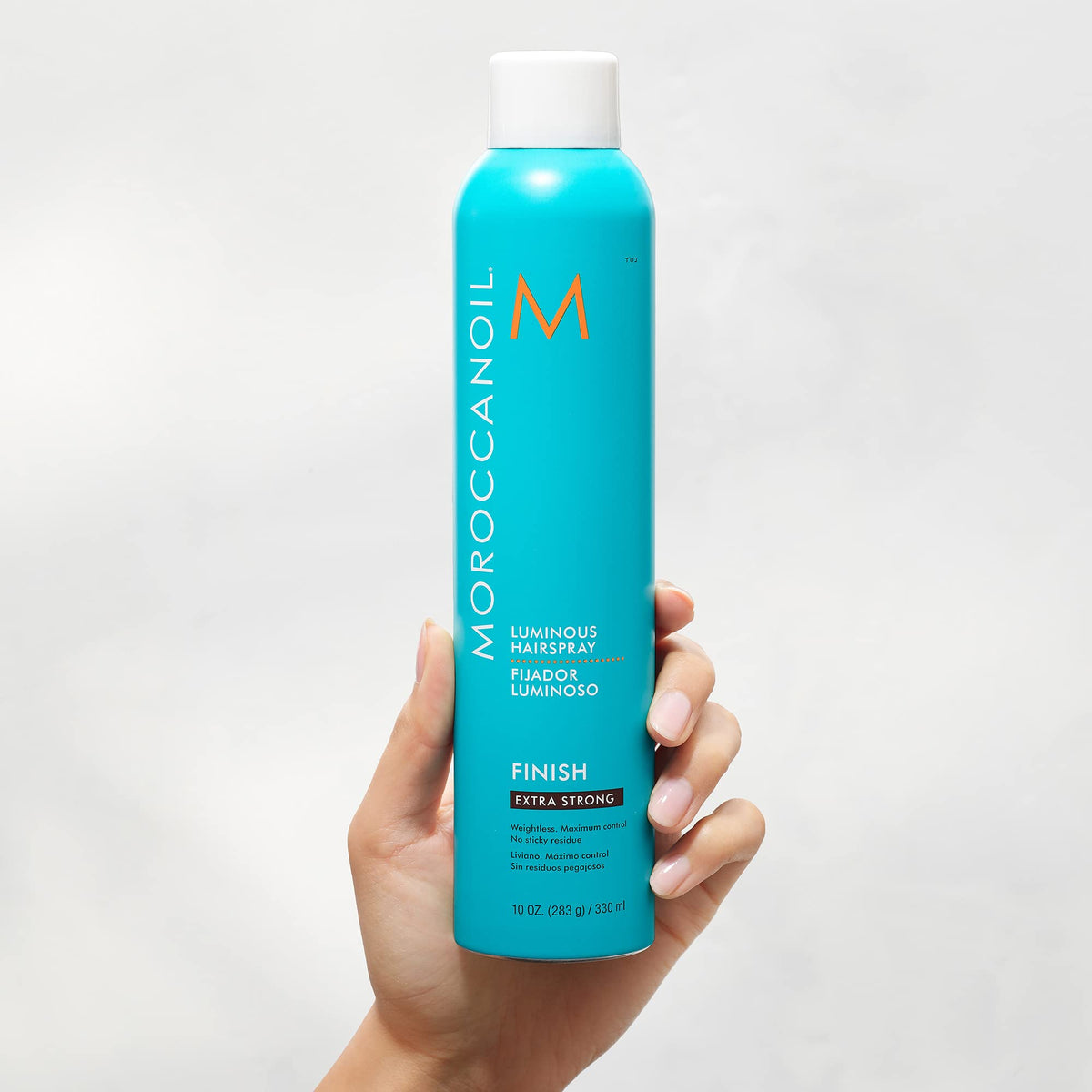 Moroccanoil Luminous Hairspray bottle with cap