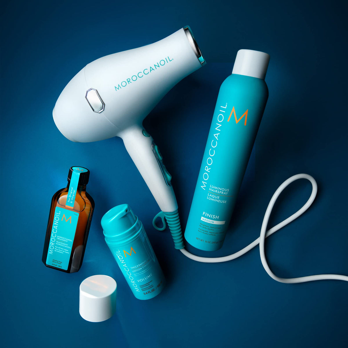 Moroccanoil Luminous Hairspray Medium with argan oil ingredients